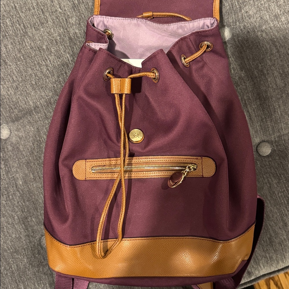 Coach Plum and Tan Backpack - Picture 11 of 13